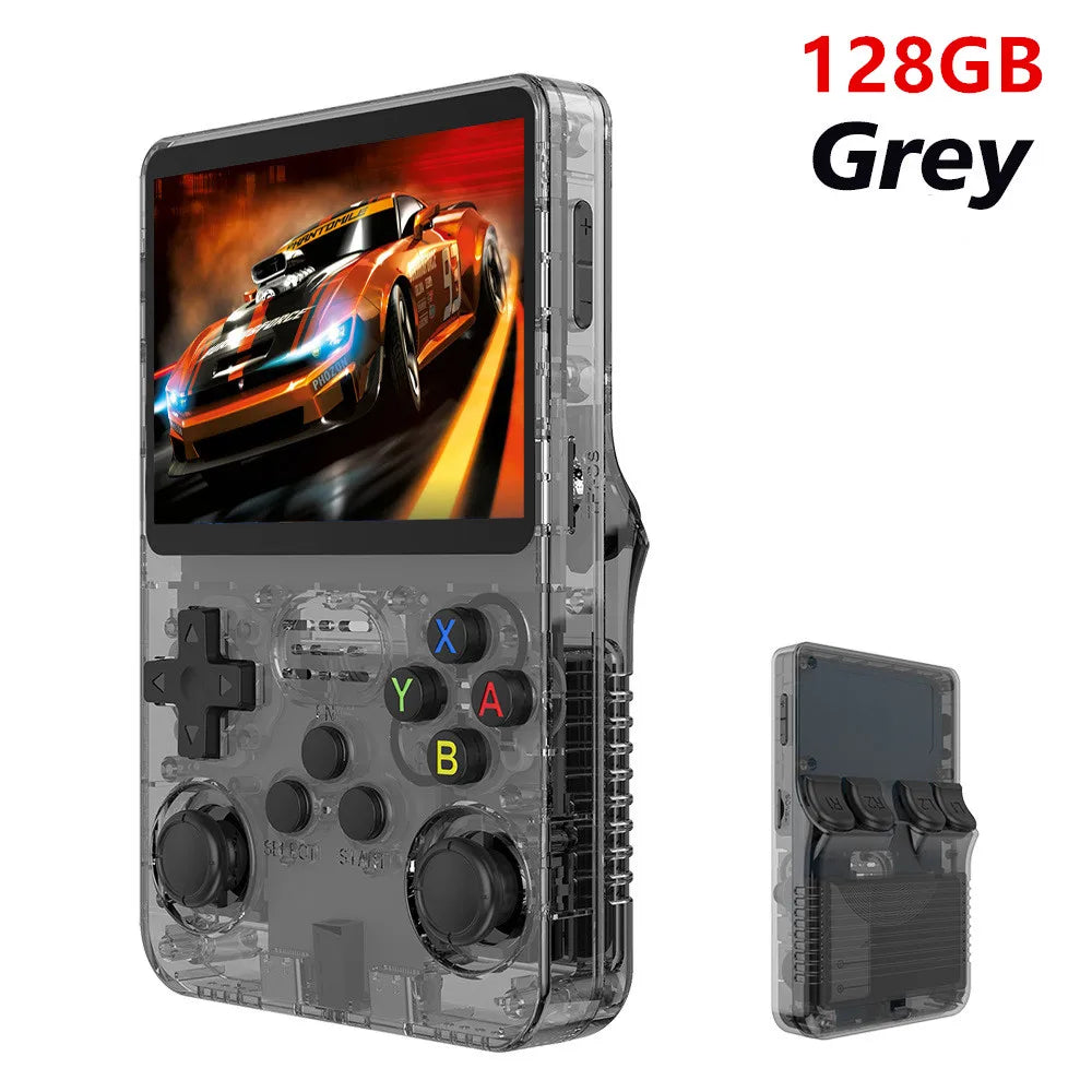 Retro R36S Handheld Video Game Console 3.5 Inch IPS Screen 128GB Games Portable Pocket Player Linux System