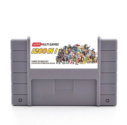 Super DIY Retro 1200 in 1 Pro VEDIO Game Cartridge For 16 Bit Game Console Card China Version