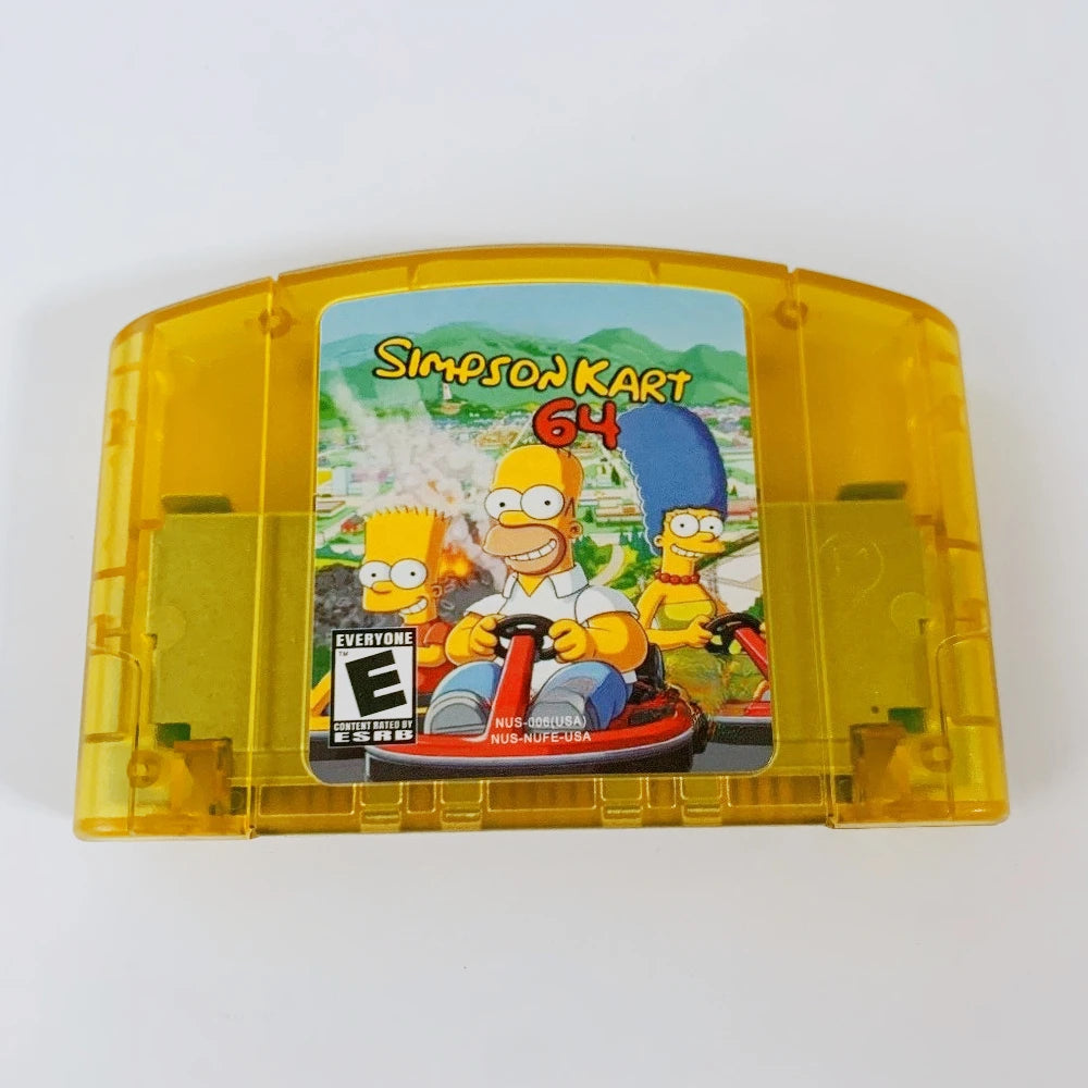 N64 game cartridge, compatible with 64-bit NTSC American consoles,Go- Kart 64, English game cartridge