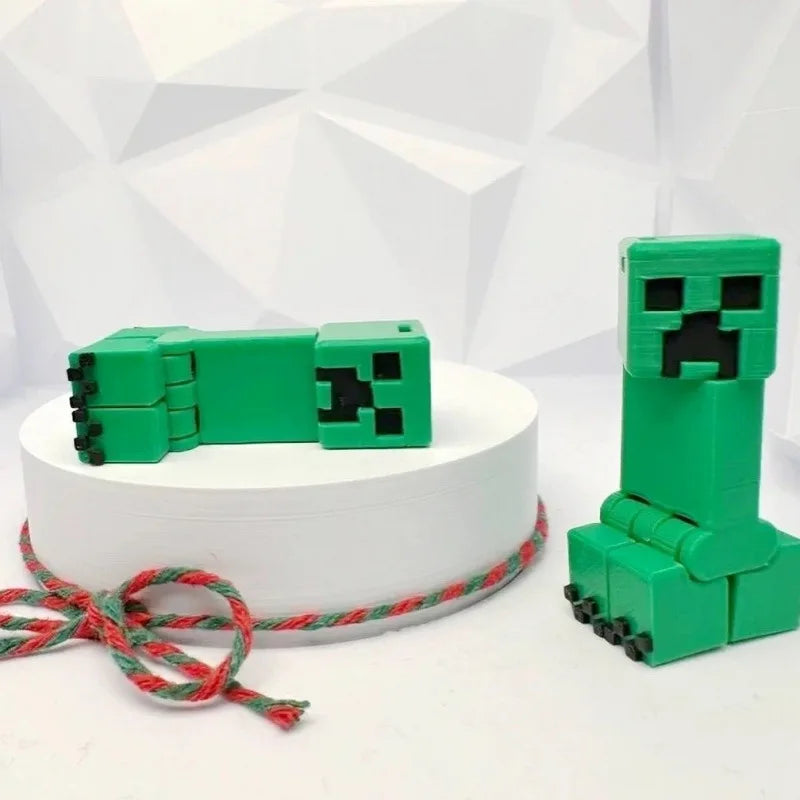1/5pcs 3D cartoon "Minecraft" coolie scared monster gift movable ornament toy gift