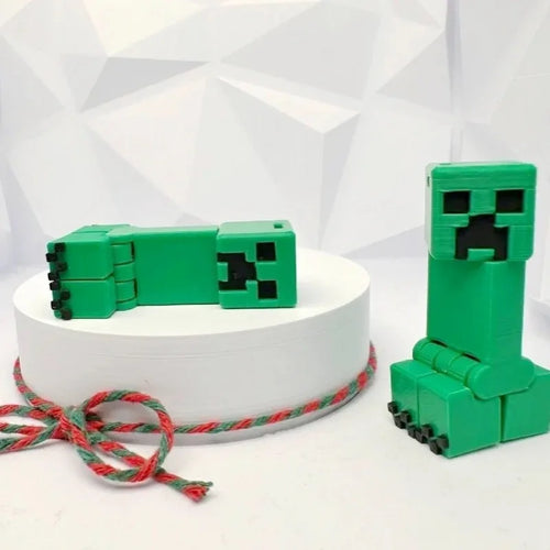 1/5pcs 3D cartoon "Minecraft" coolie scared monster gift movable ornament toy gift