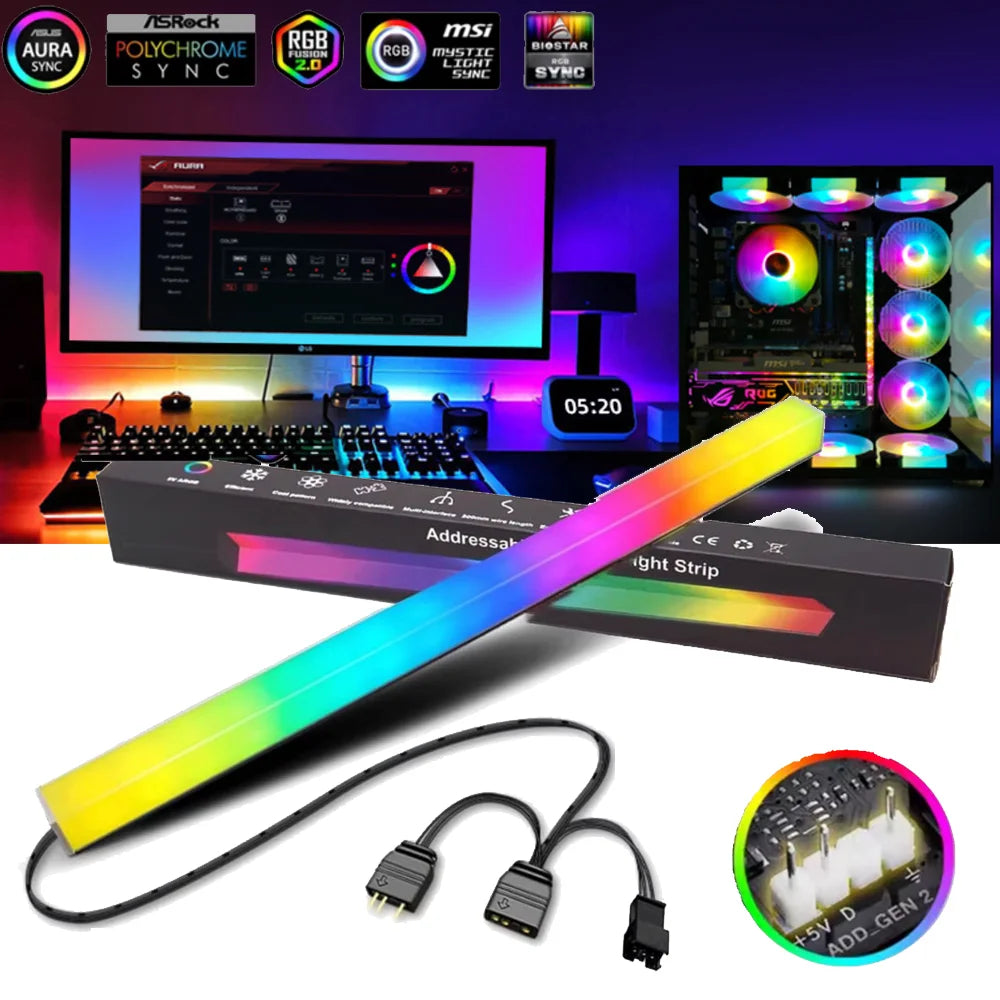Magnetic ARGB Case Light Strip
