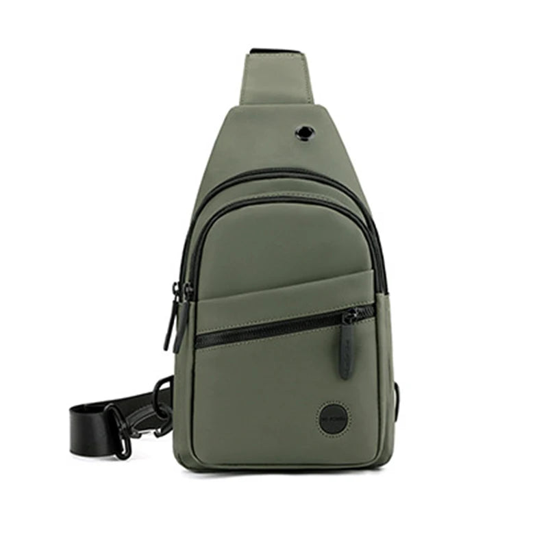 Sac bandoulière homme, Sac à dos à bandoulière, Sac de voyage, Sac de sport de plein air à la mode, Sac à main mâle en nylon imperméable, Sac de messager à bandoulière latérale/poitrine
