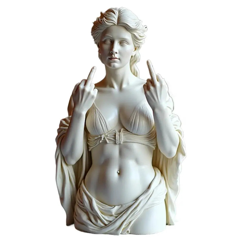 Statue de la déesse de Vienne, drôle, en résine 3D, ornements artisanaux, design unique, symbole culturel, décoration de bureau et de maison 2025