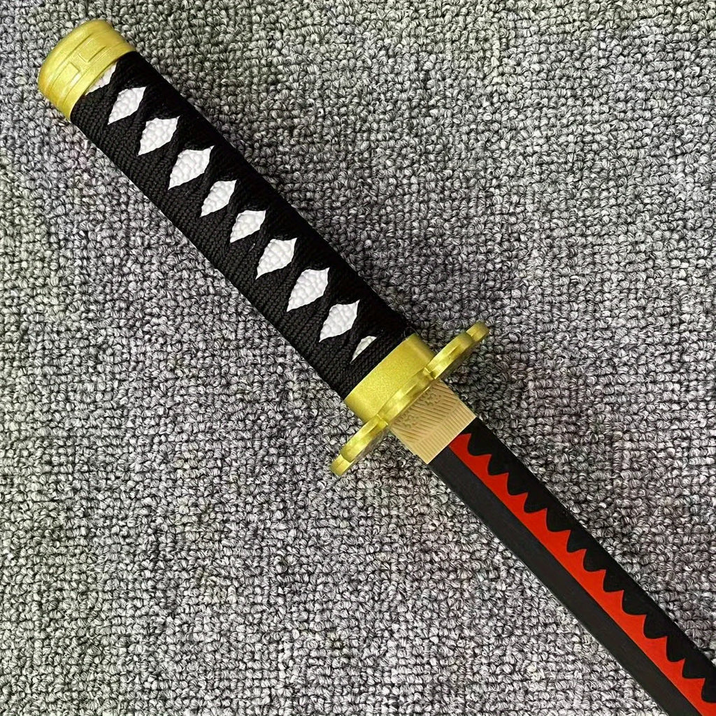 18inch Roronoa Zoro Katana Anime Cosplay Prop Ninja Knife Real Size Japanese Katana Wooden Zoro Sword Original Samurai Sabre Toy