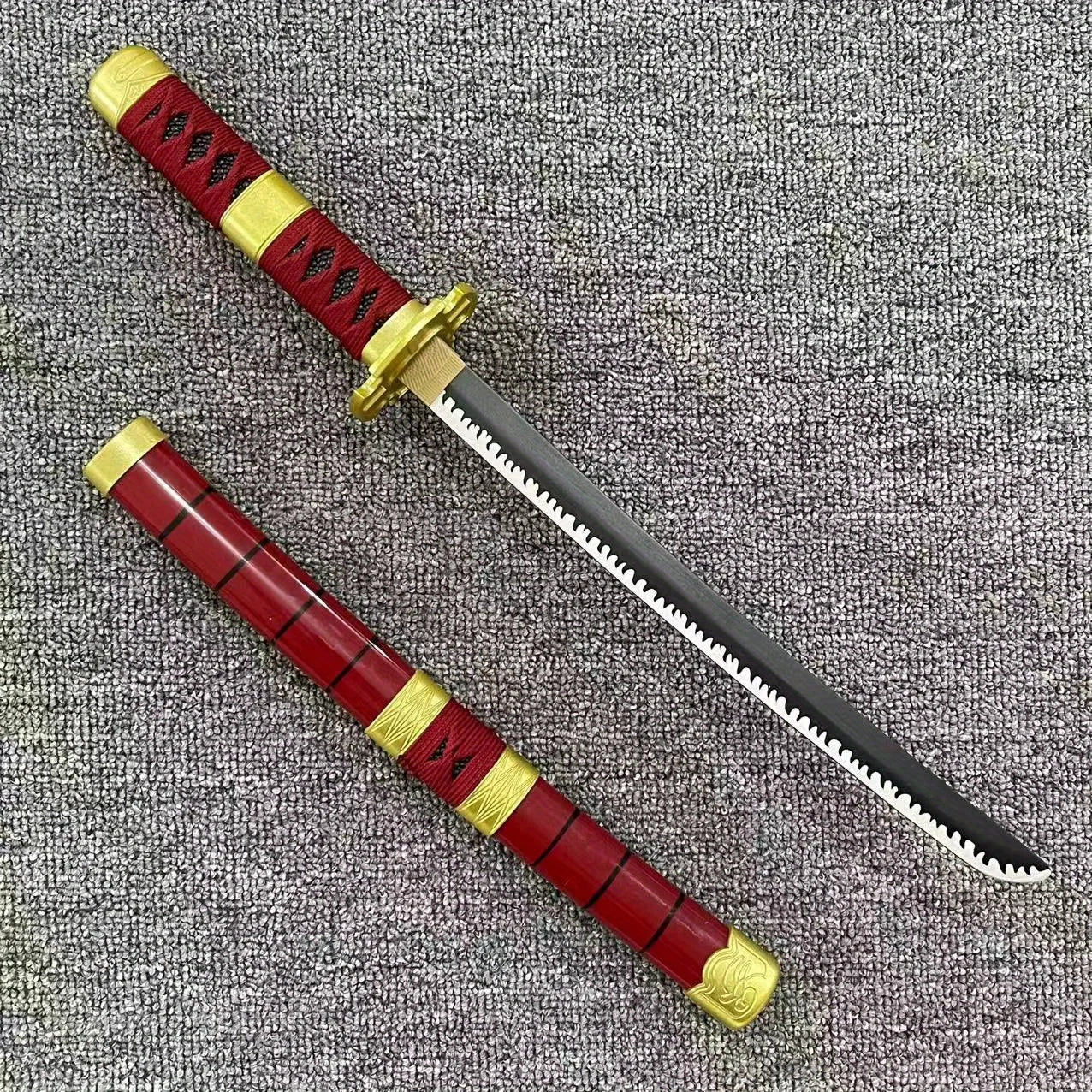 18inch Roronoa Zoro Katana Anime Cosplay Prop Ninja Knife Real Size Japanese Katana Wooden Zoro Sword Original Samurai Sabre Toy