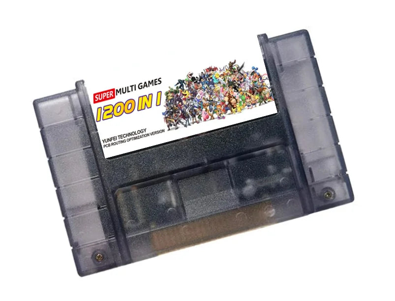 Super DIY Retro 1200 in 1 Pro VEDIO Game Cartridge For 16 Bit Game Console Card China Version