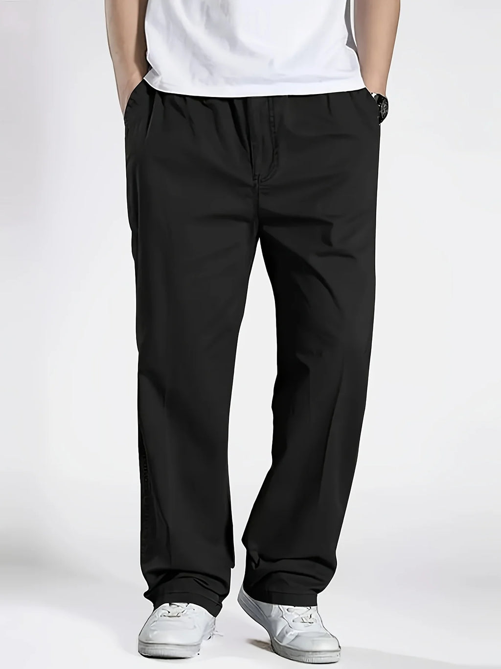 2025Mens Casual Jogger Pants Relaxed Fit Cargo Pants Drawstring Sweatpants Hiking Outdoor Twill Sport Pants