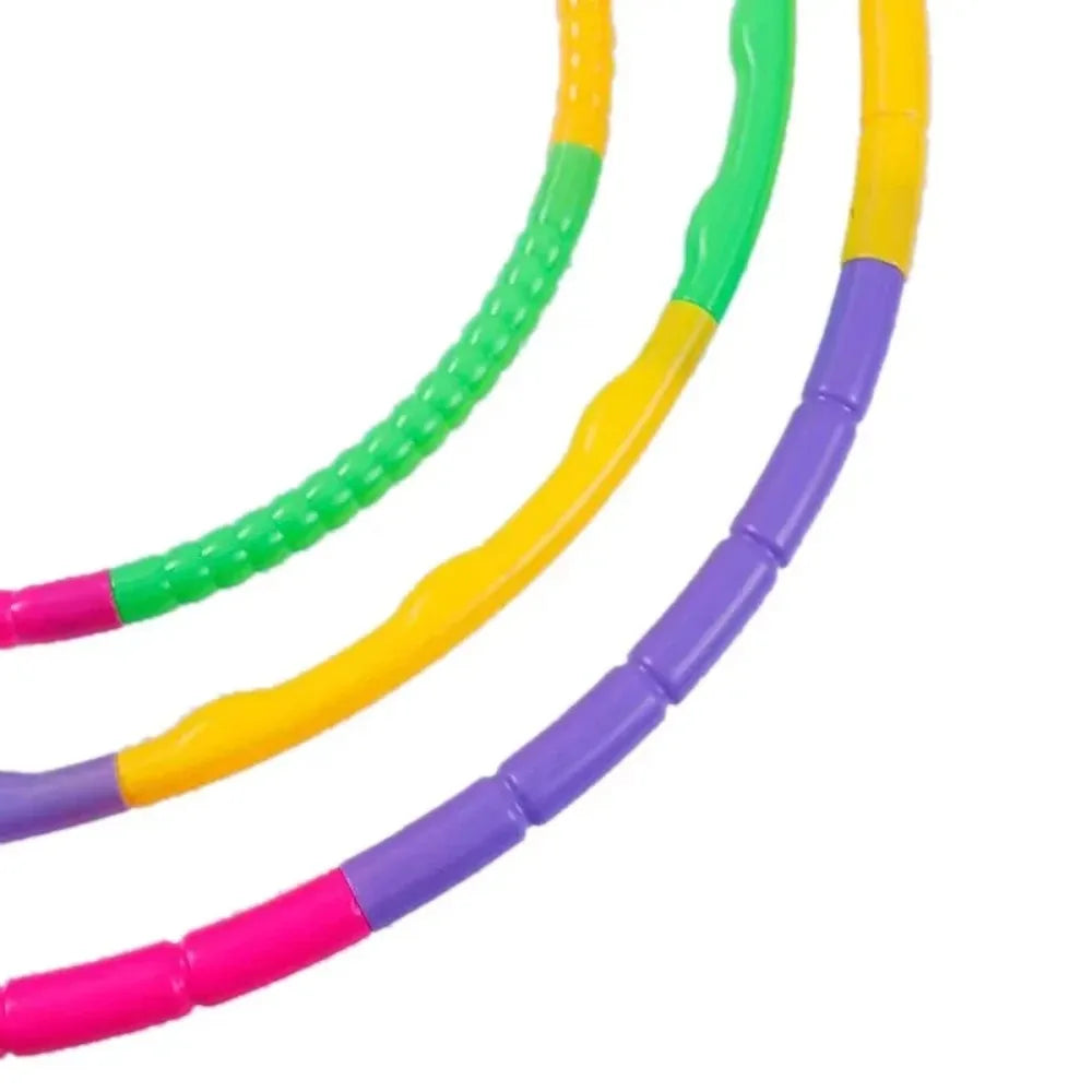 Hula Hoop Sport Removable Colorful Kids Hula Hoop Equipment Portable Plastic Fitness Sports Equipment Best Gift for Kids