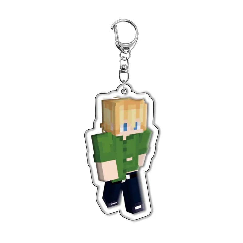 Minecraft Acrylic Game Related Products New Keychain Jewelry Friends Fan Gift Charms Souvenir Creativity Kingring Qversion Bag