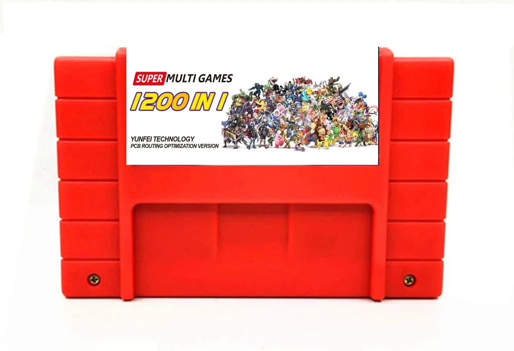 Super DIY Retro 1200 in 1 Pro VEDIO Game Cartridge For 16 Bit Game Console Card China Version