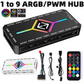 ARGB PWM Fan Hub Adapter 1 to 9 Port