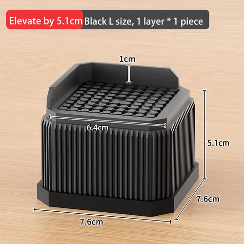 Adjustable Bed Risers - Set of 4