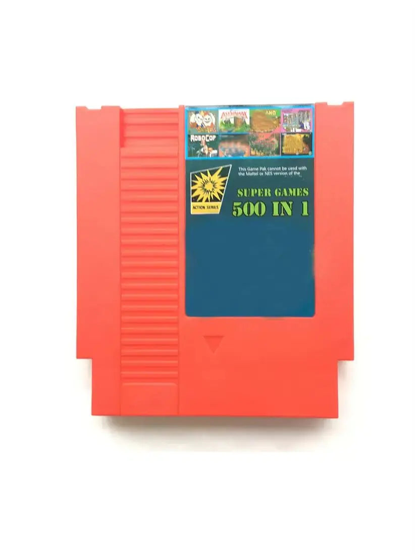 500 in 1 Game Cartridge Retro Console For Console 72 Pins Video Game Card Er Man Contra Adventure