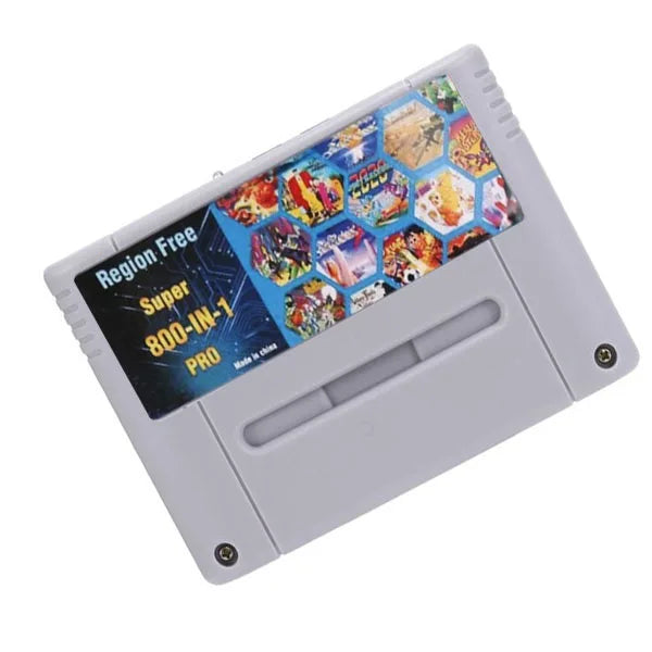 Super DIY Retro 800 in 1 Pro Video Game Cartridge For 16 Bit Game Console Card China Version