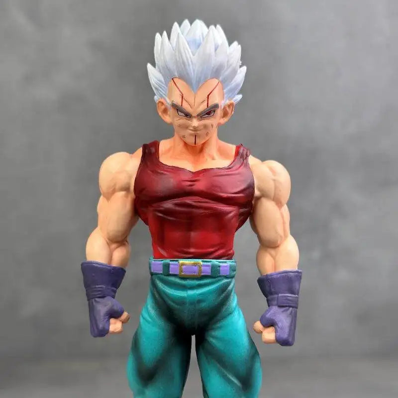 Vegeta Super Saiyan Three Head Sculpts Standing Pose Anime Collectible Model Statue Figurine For Desktop Collection Display