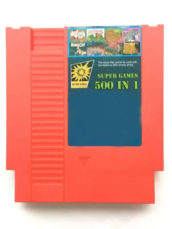 500 in 1 Game Cartridge Retro Console For Console 72 Pins Video Game Card Er Man Contra Adventure