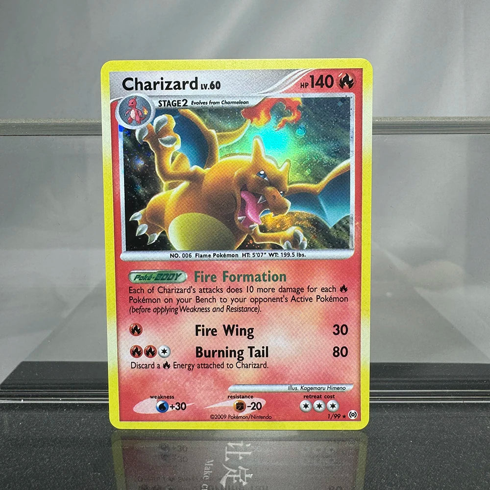 Charizard PTCG Single Collection Card 1st Edition 1996 Vmax Ex Rare Rainbow Card PKM Proxy Cards Toys Gifts