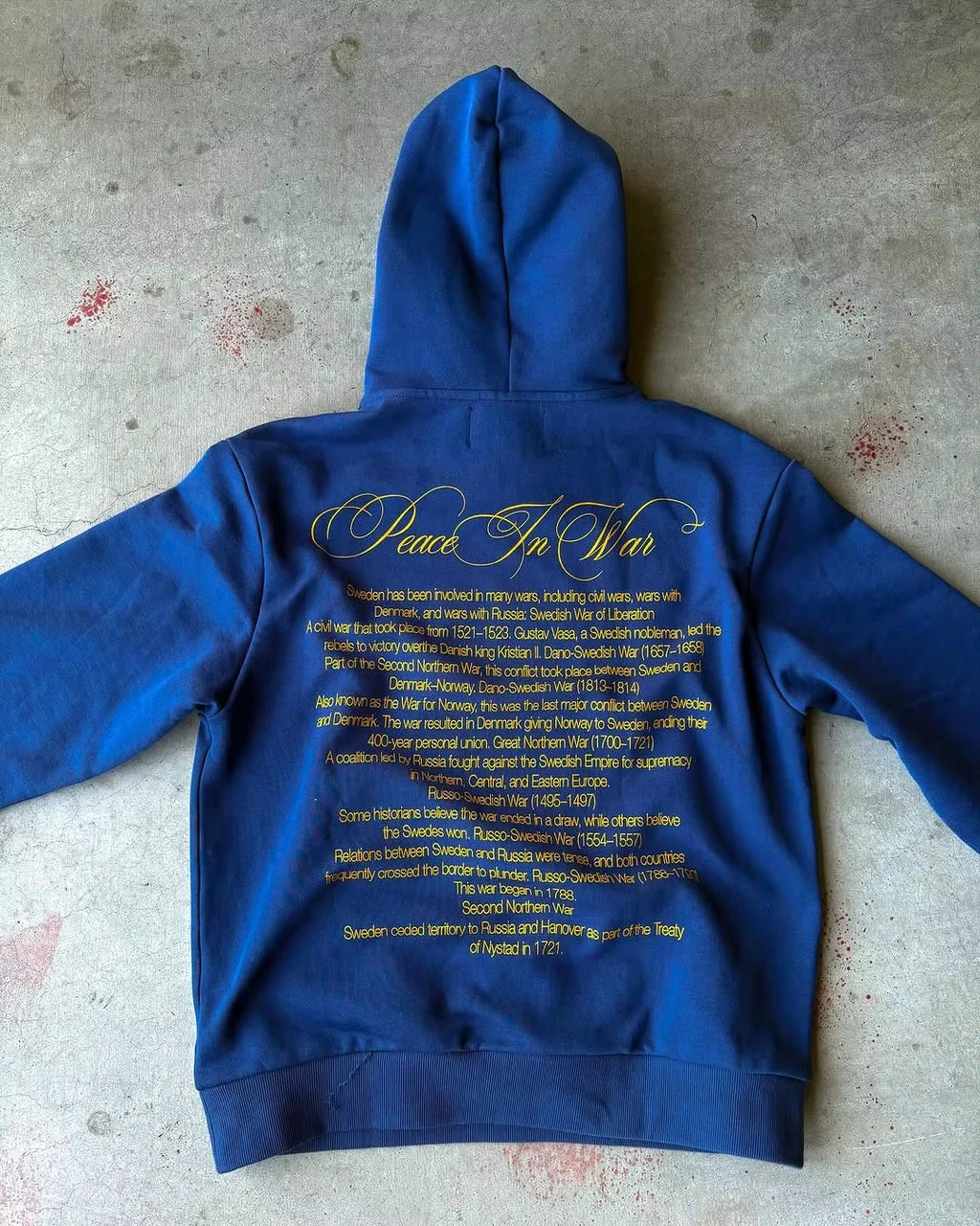 Oversized Clothes 2000s Fashion Harajuku Hoodie Print Casual Gothic Klein Blue Streetwear Unisex New Trendy Hip Hop Sweatshirt