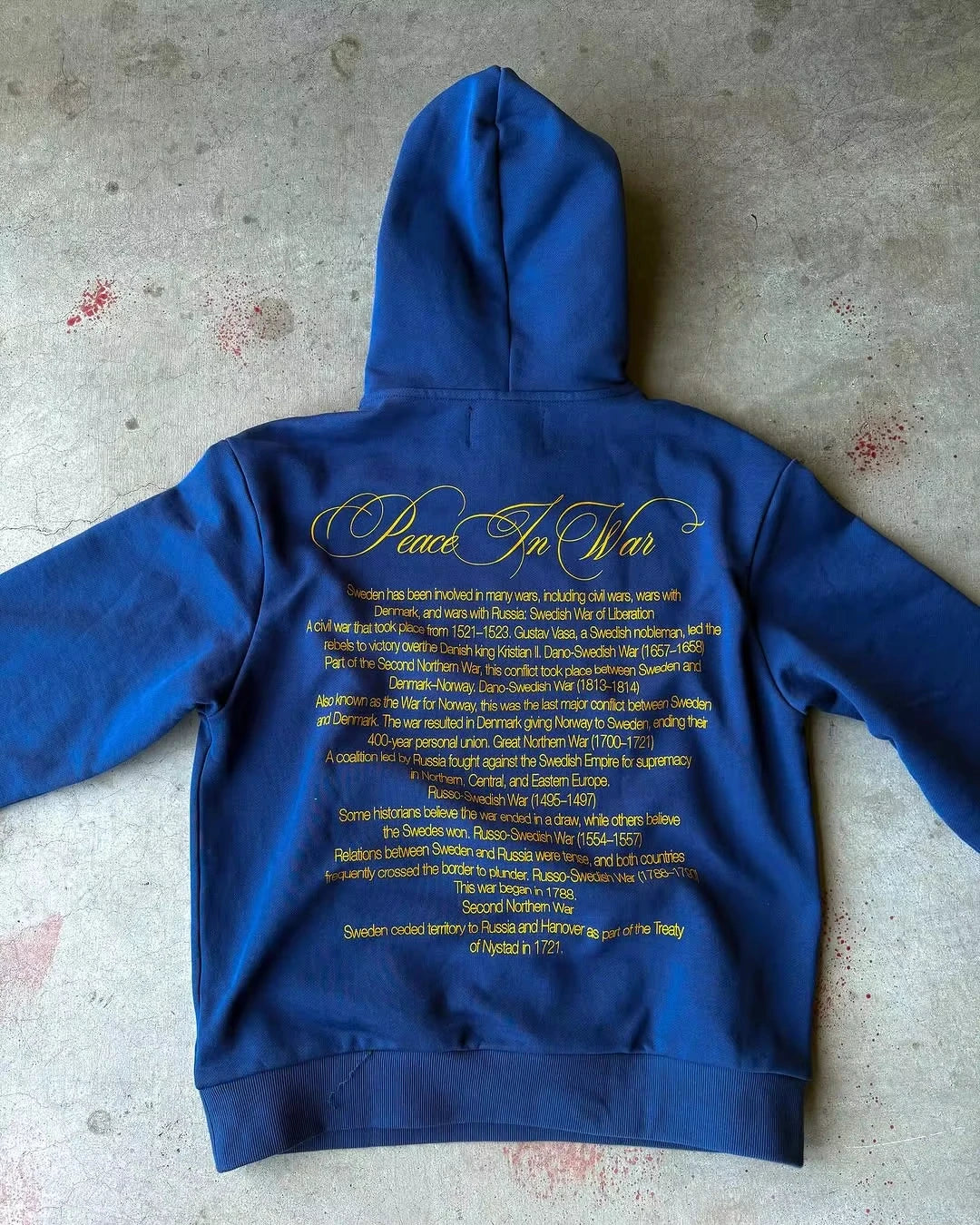 Oversized Clothes 2000s Fashion Harajuku Hoodie Print Casual Gothic Klein Blue Streetwear Unisex New Trendy Hip Hop Sweatshirt