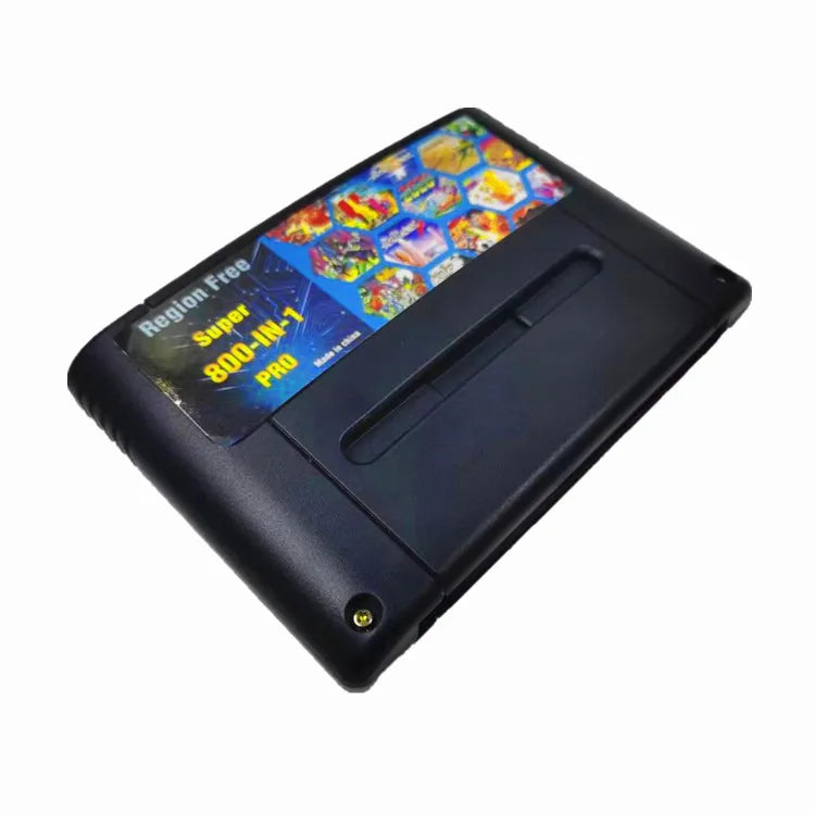 Super DIY Retro 800 in 1 Pro Video Game Cartridge For 16 Bit Game Console Card China Version