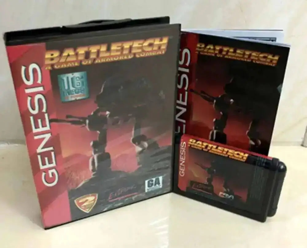 Battletech with Box and Manual Cartridge for 16 bit Sega MD game card Megadrive Genesis system