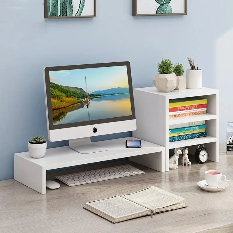 Desktop Monitor Stand Riser with Storage