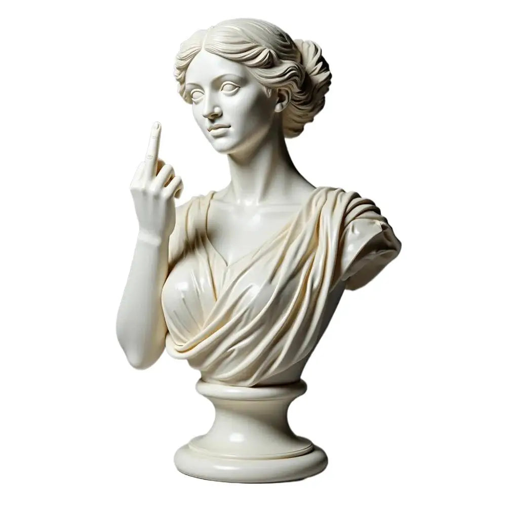 Statue de la déesse de Vienne, drôle, en résine 3D, ornements artisanaux, design unique, symbole culturel, décoration de bureau et de maison 2025