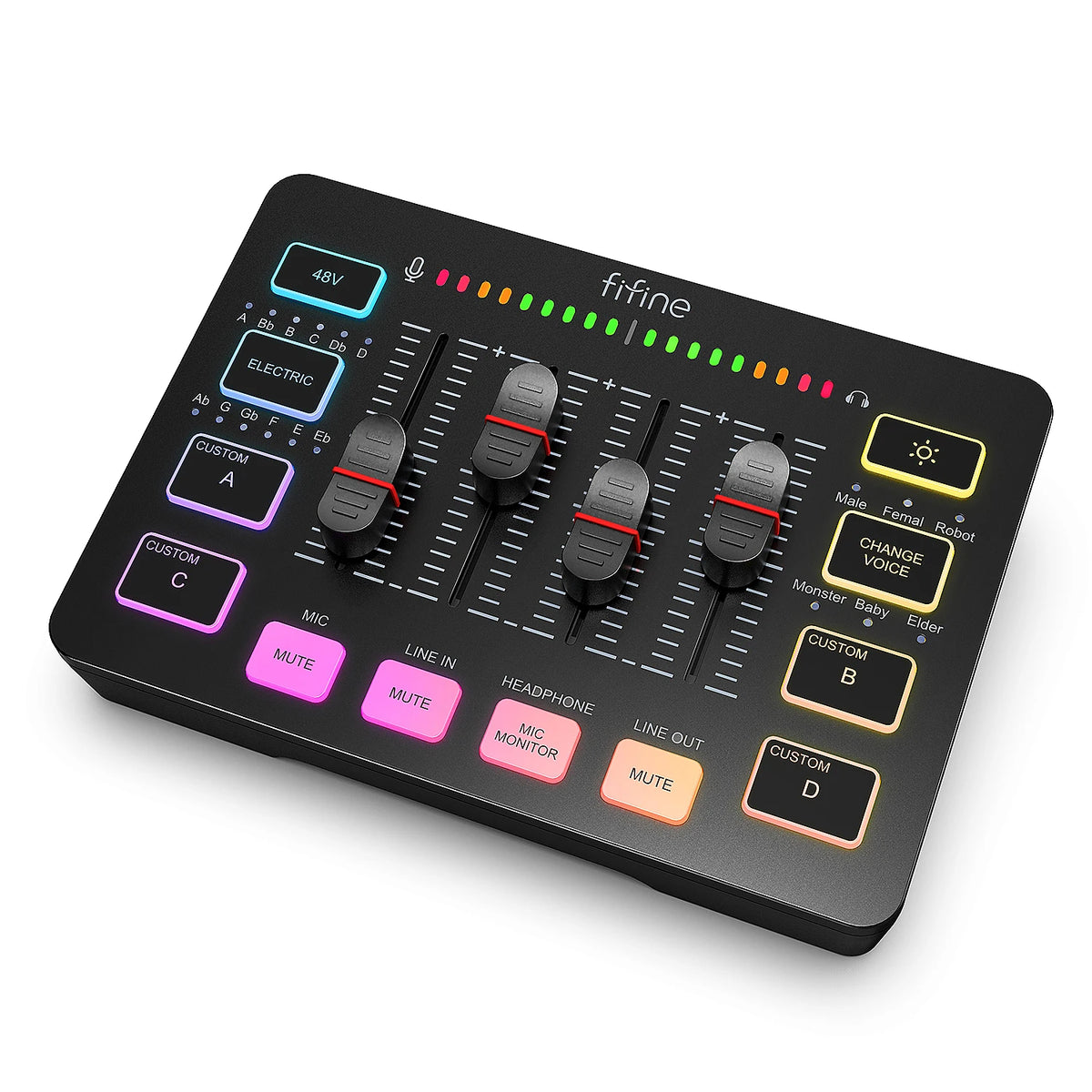 FIFINE SC3 Gaming Audio Mixer