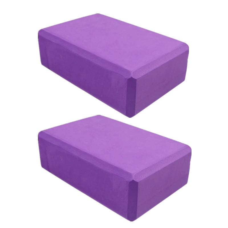 Set of 2 Yoga Blocks - Made from High-Density Foam, Lightweight, Supportive, And Odor-Free - Essential Yoga Gear for Women, Gym