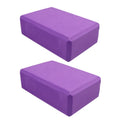 Set of 2 Yoga Blocks - Made from High-Density Foam, Lightweight, Supportive, And Odor-Free - Essential Yoga Gear for Women, Gym