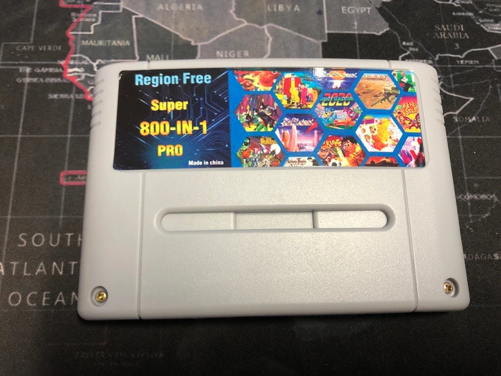 Super DIY Retro 800 in 1 Pro Video Game Cartridge For 16 Bit Game Console Card China Version