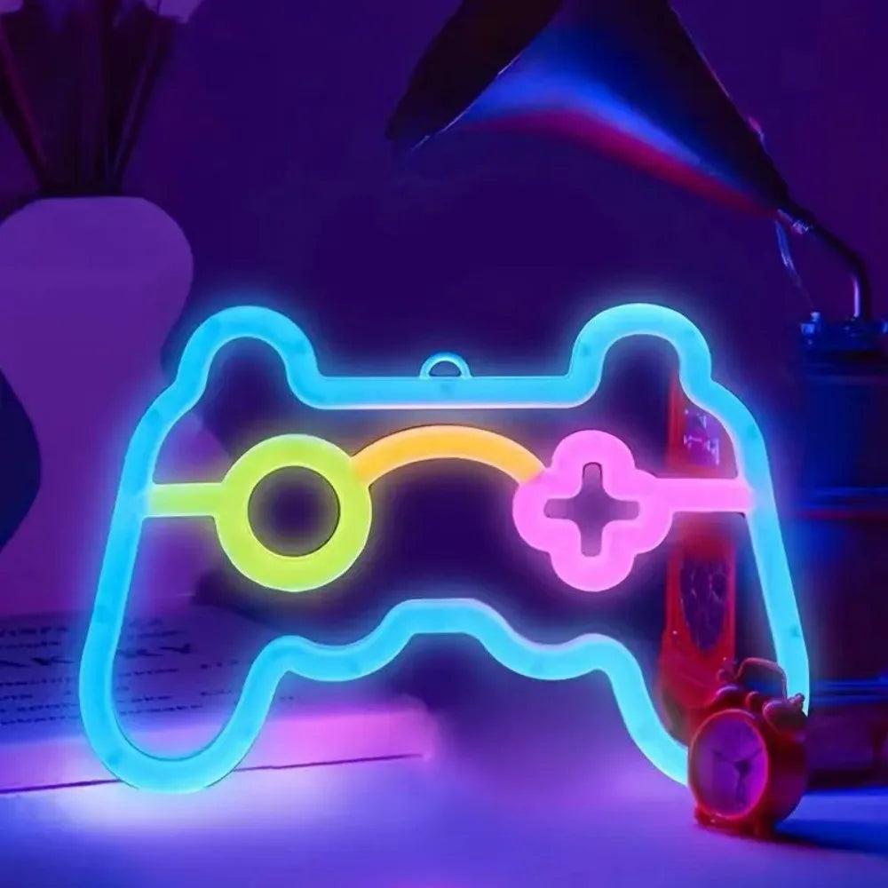 Retro Game Controller Neon LED Wall Light