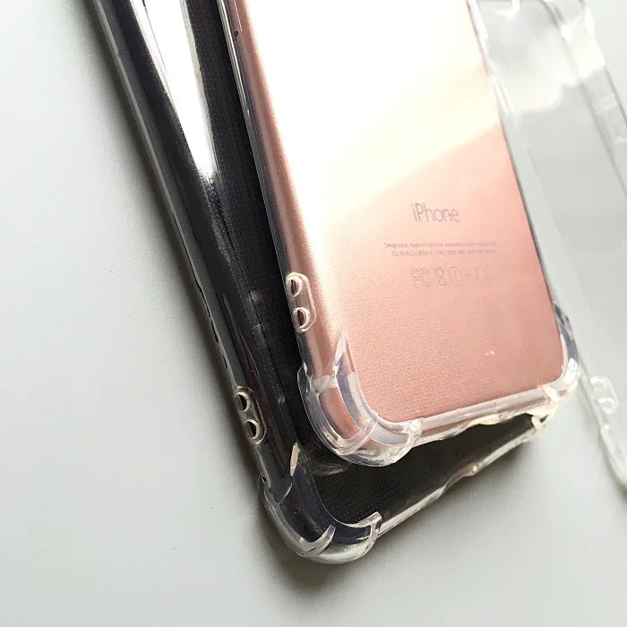 Clear Soft TPU Case for iphone 5 6 7 8 Plus X XR XS 11 12 13 14 Pro Max Clear Anti-knock Shockproof Phone Protection Case