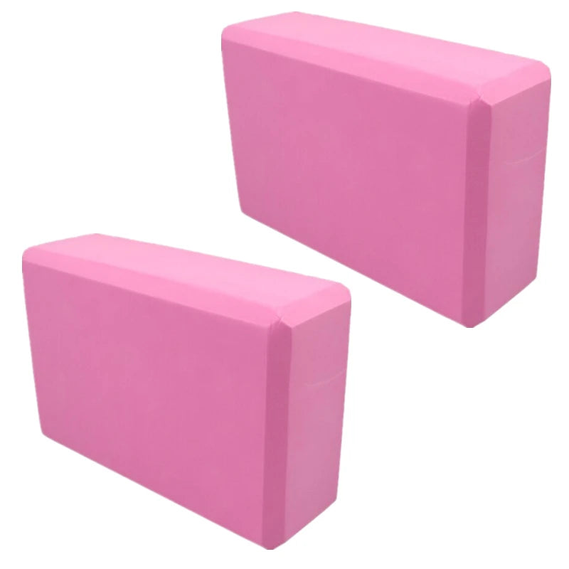 Set of 2 Yoga Blocks - Made from High-Density Foam, Lightweight, Supportive, And Odor-Free - Essential Yoga Gear for Women, Gym