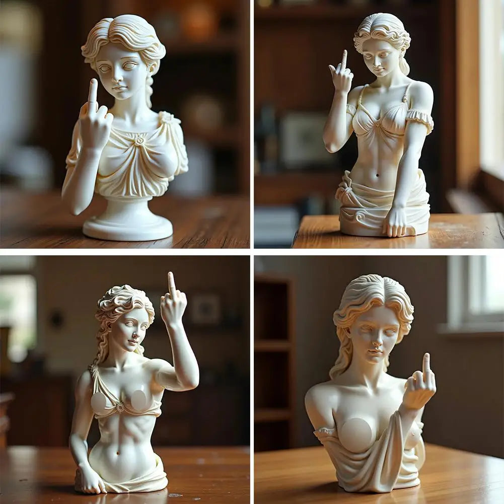 Statue de la déesse de Vienne, drôle, en résine 3D, ornements artisanaux, design unique, symbole culturel, décoration de bureau et de maison 2025