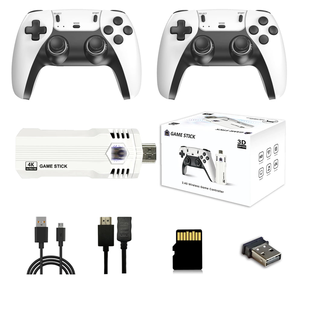 Retro Gaming Console X2L,Game Stick with 4K HD Display and 2 Wireless Controllers,Built-in 40+ Emulators&30000+Games