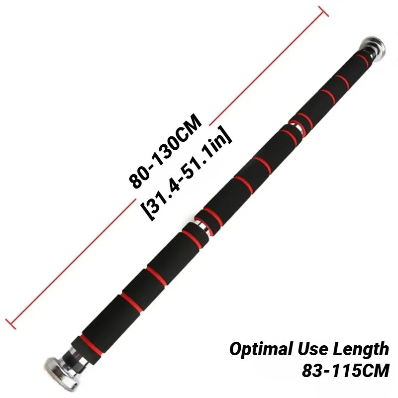 150kg Adjustable Door Horizontal Bars Exercise Home Workout Gym Chin Up Pull Training Bar Sport Fitness Wall Tension Muscle