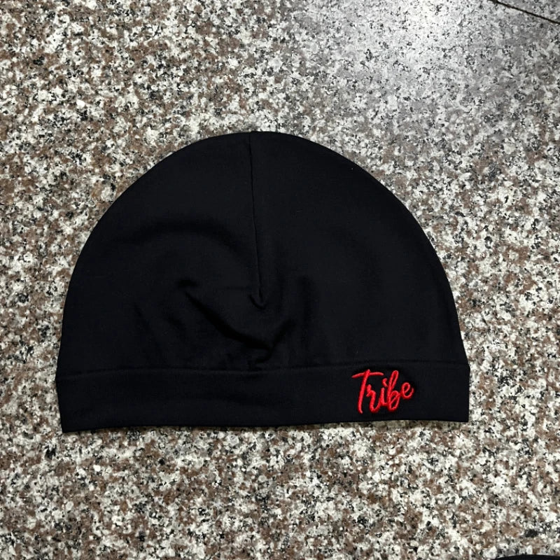 1pc Solid Color Street Style Nylon Skull Print Unisex Beanie Hat, Suitable For All Seasons, Sports & Casual Wear, Great Gift Ch