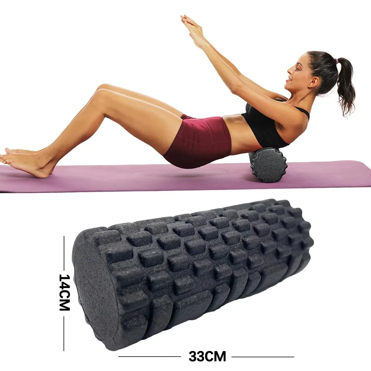 30/33cm Fitness Foam Roller for Yoga and Recovery