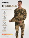 Men's camo thermal base layer set