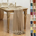 Rustic Cotton Gauze Table Runner