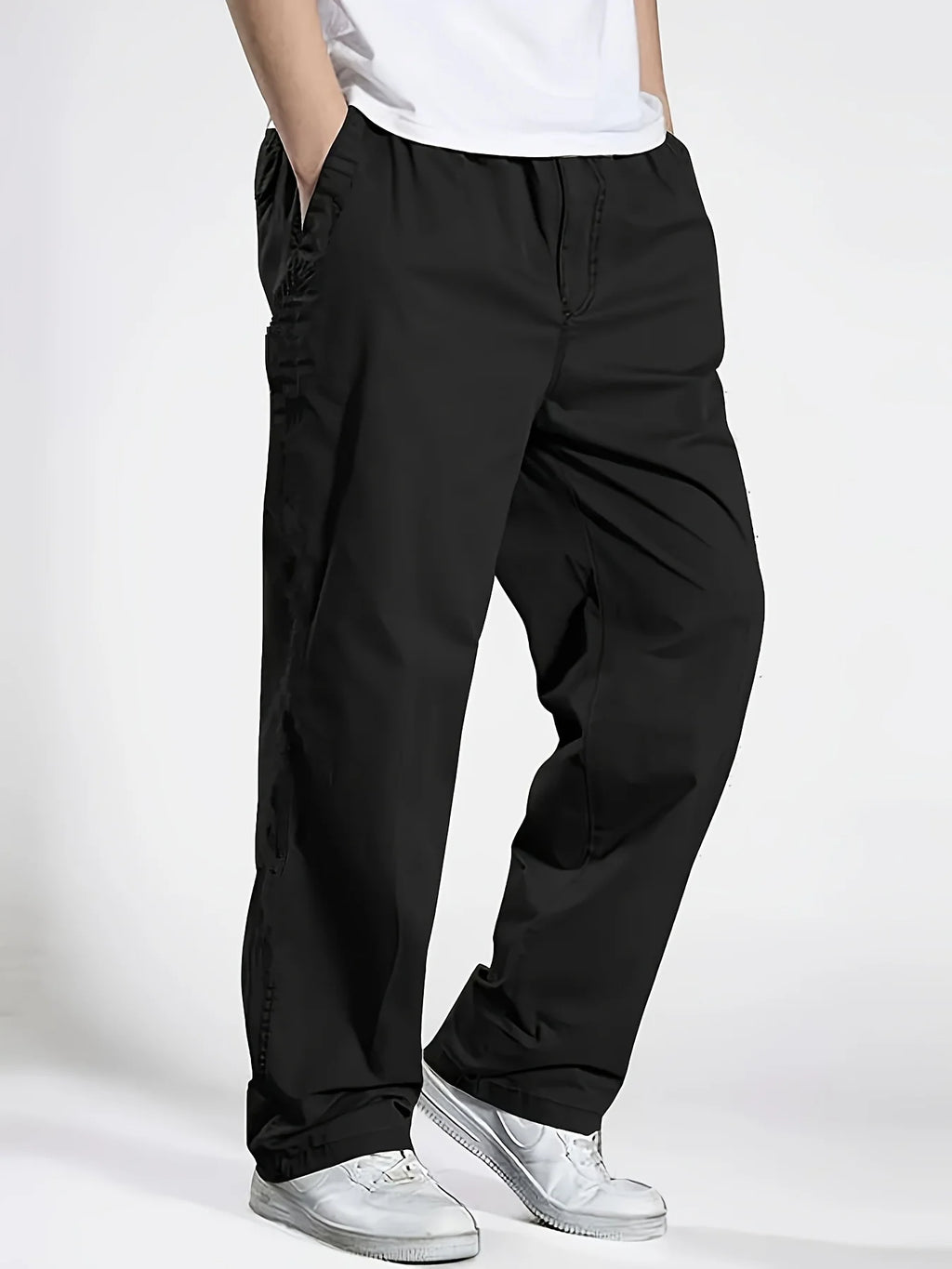 2025Mens Casual Jogger Pants Relaxed Fit Cargo Pants Drawstring Sweatpants Hiking Outdoor Twill Sport Pants