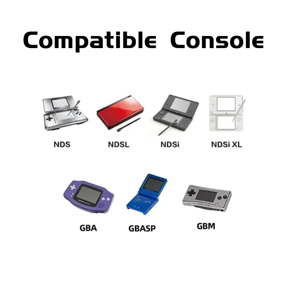 5000 in 1 Retro Games Cartridge New SCFW V2.0 GBA Flash Card with 8G TF Card RTC Flash for GBA/GBA SP/NDS Handheld Game Console