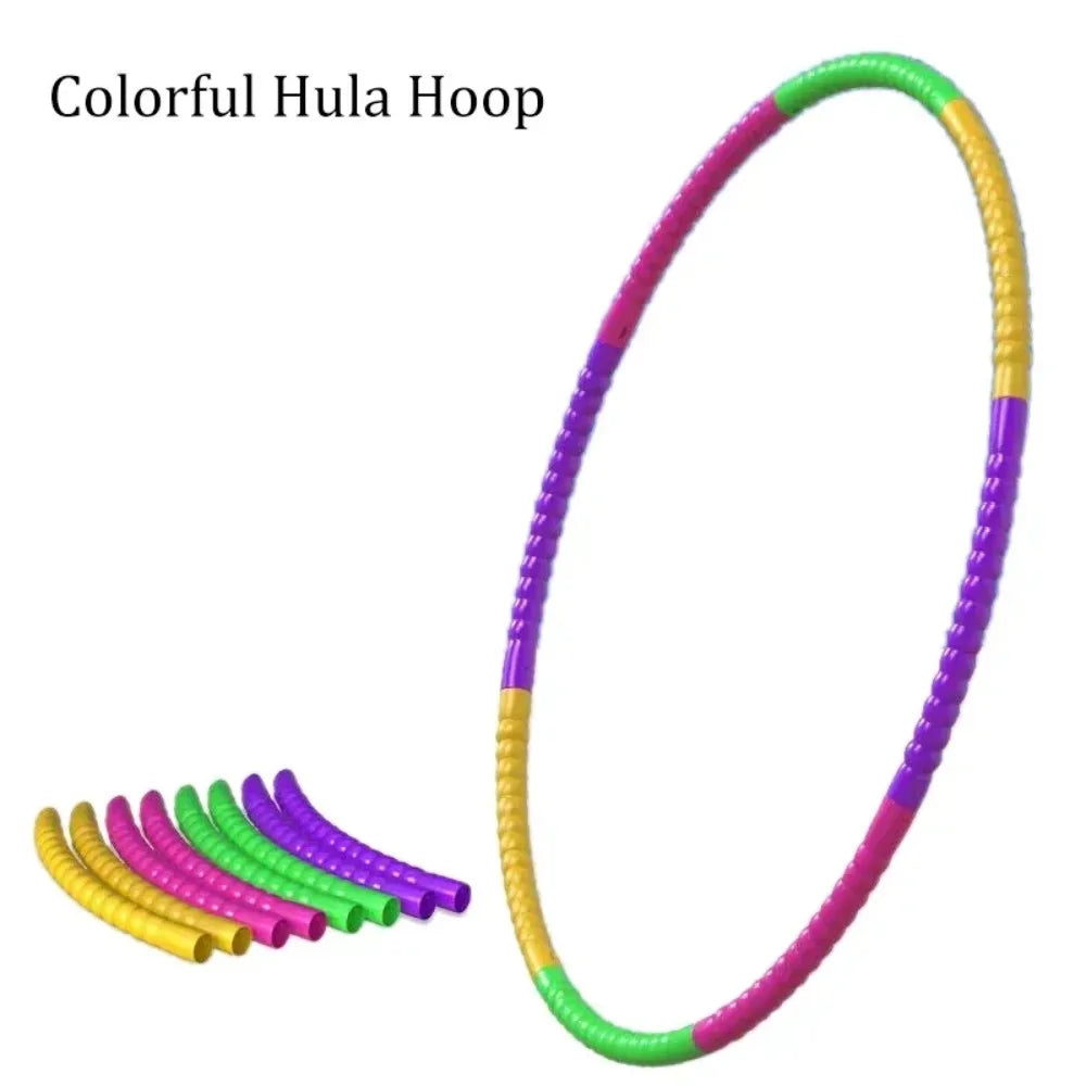 Hula Hoop Sport Removable Colorful Kids Hula Hoop Equipment Portable Plastic Fitness Sports Equipment Best Gift for Kids
