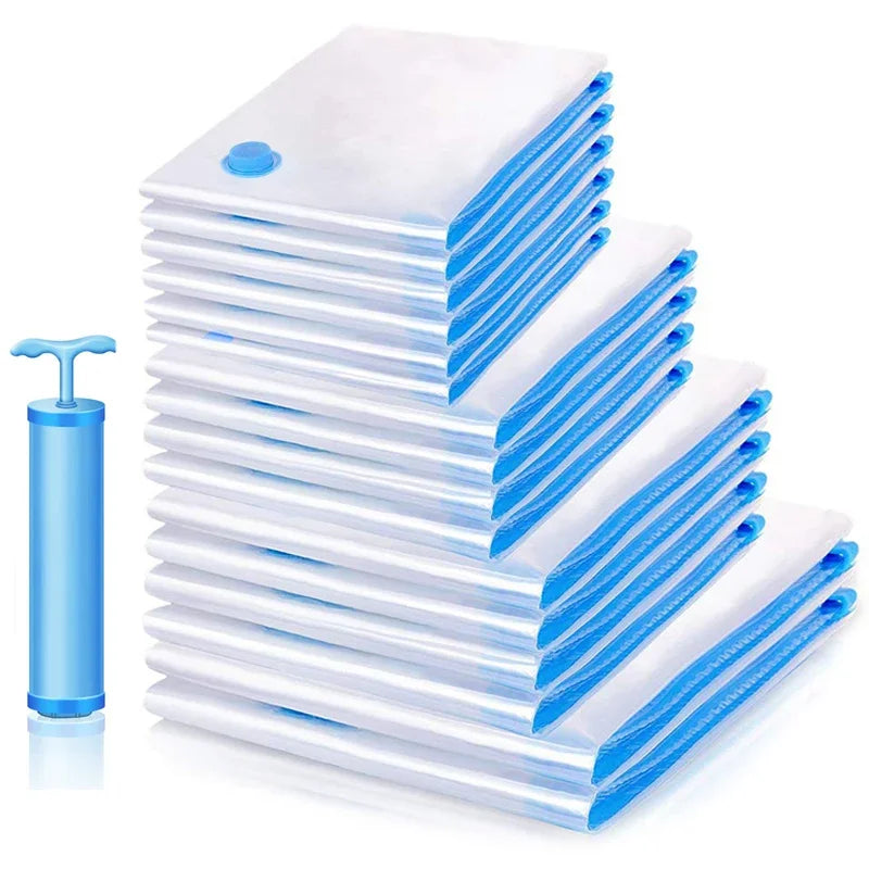 Vacuum Storage Bags 10-Pack with Pump