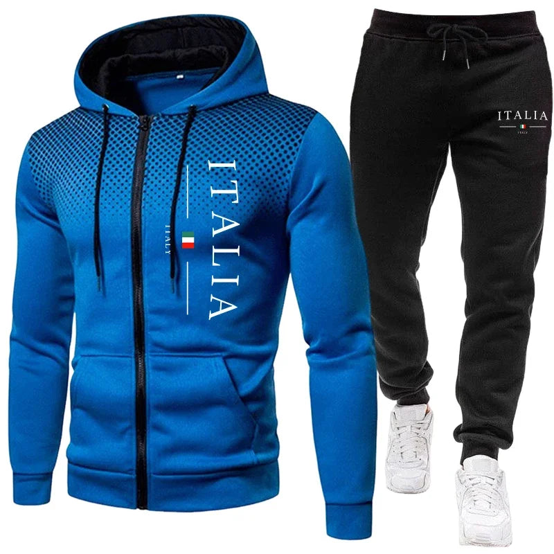 Urban Zip-Up Fleece Tracksuit worn
