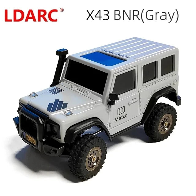 LDARC X43 RTR/BNR 1/43 Crawler Turbo RC Car 4WD Remote Control Mini Climbing Indoor Racing Vehicle Toy off Roader for Kids Adult