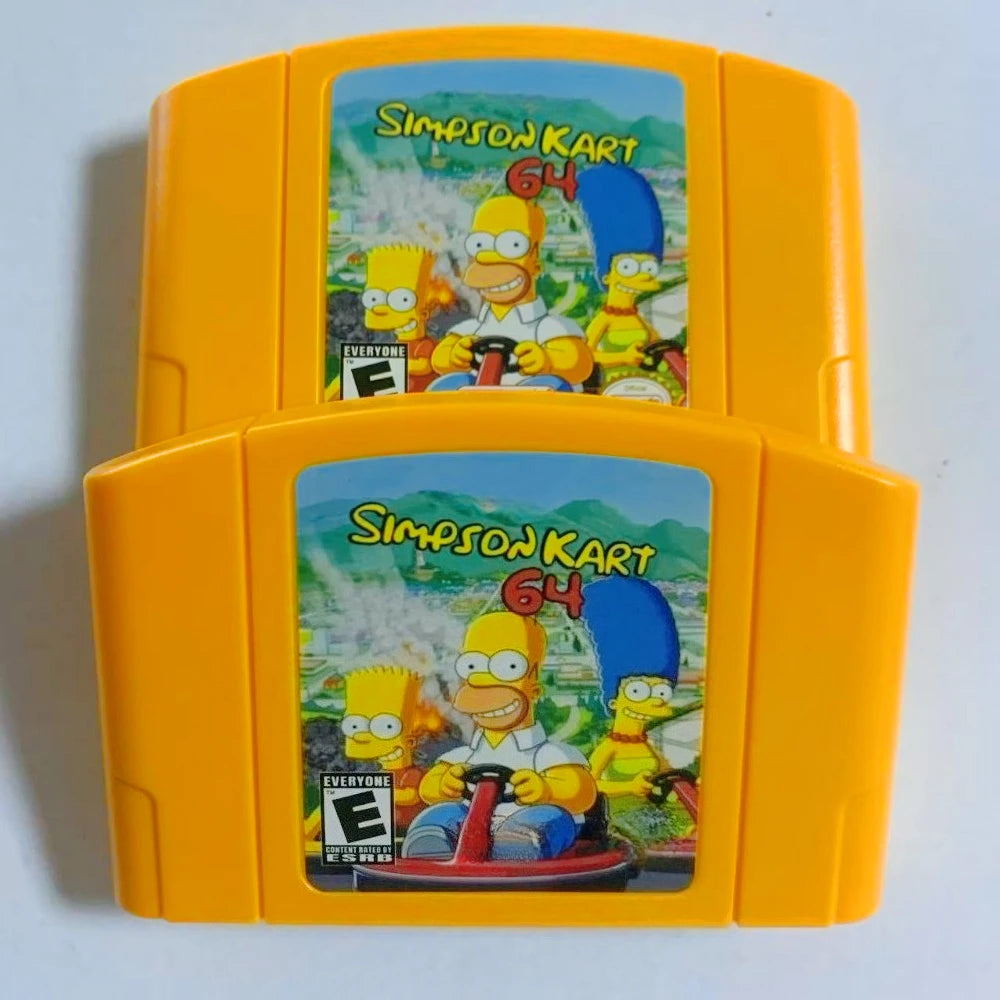 N64 game cartridge, compatible with 64-bit NTSC American consoles,Go- Kart 64, English game cartridge