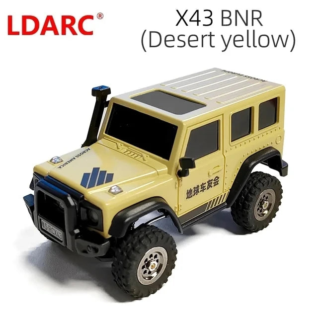 LDARC X43 RTR/BNR 1/43 Crawler Turbo RC Car 4WD Remote Control Mini Climbing Indoor Racing Vehicle Toy off Roader for Kids Adult